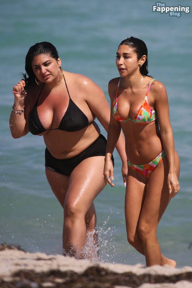 Chantel Jeffries Sexy on Beach Bikini 1