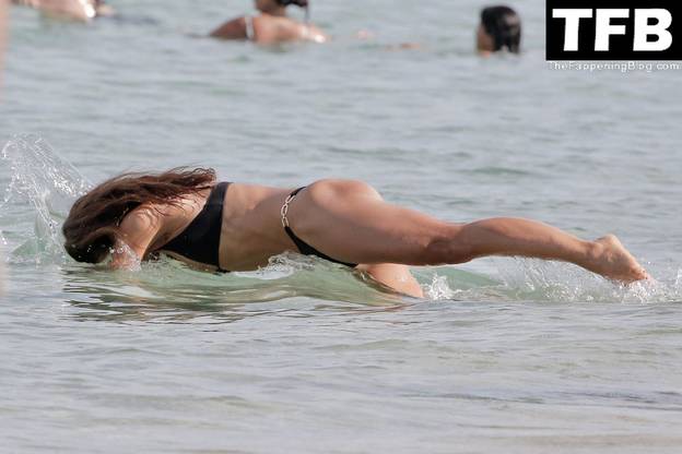 Emma Weymouth Sexy on Beach Bikini 1