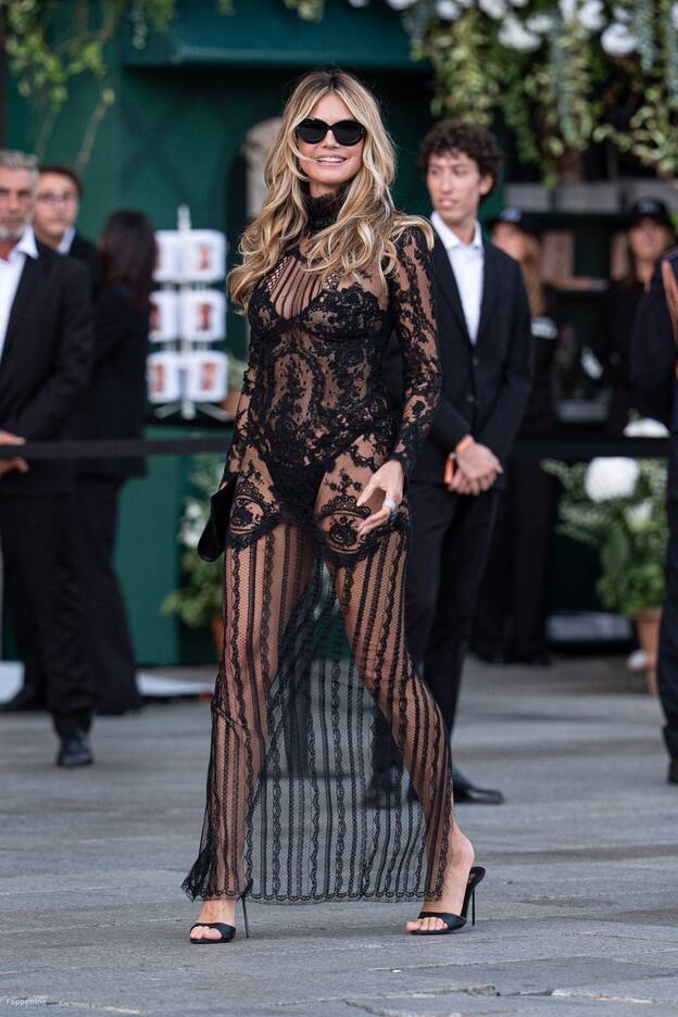 Heidi Klum Sexy Through Dress 1