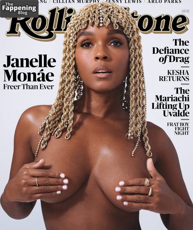 Janelle Monae Sexy Topless 4