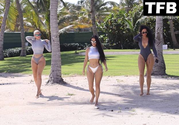 Kim Kardashian on Beach Bikini 15