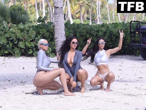 Kim Kardashian on Beach Bikini 18