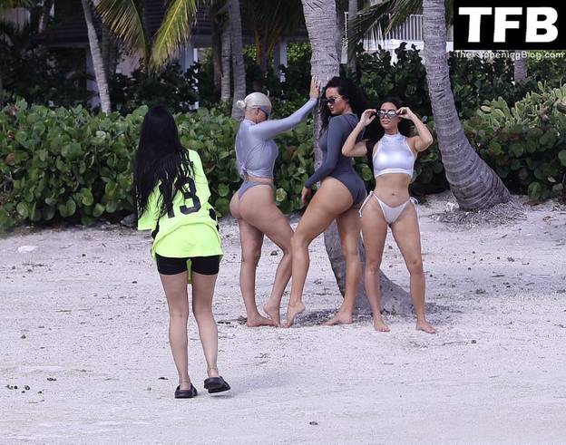 Kim Kardashian on Beach Bikini 19