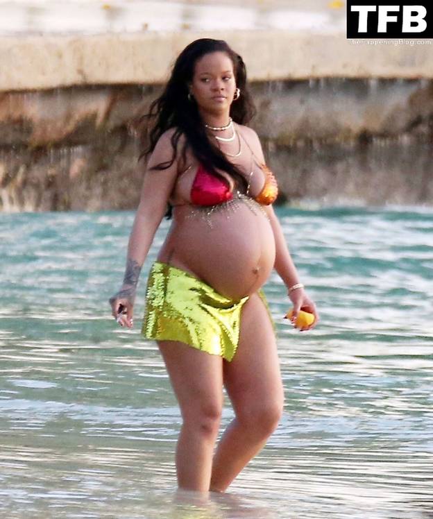 Rihanna on Beach 1
