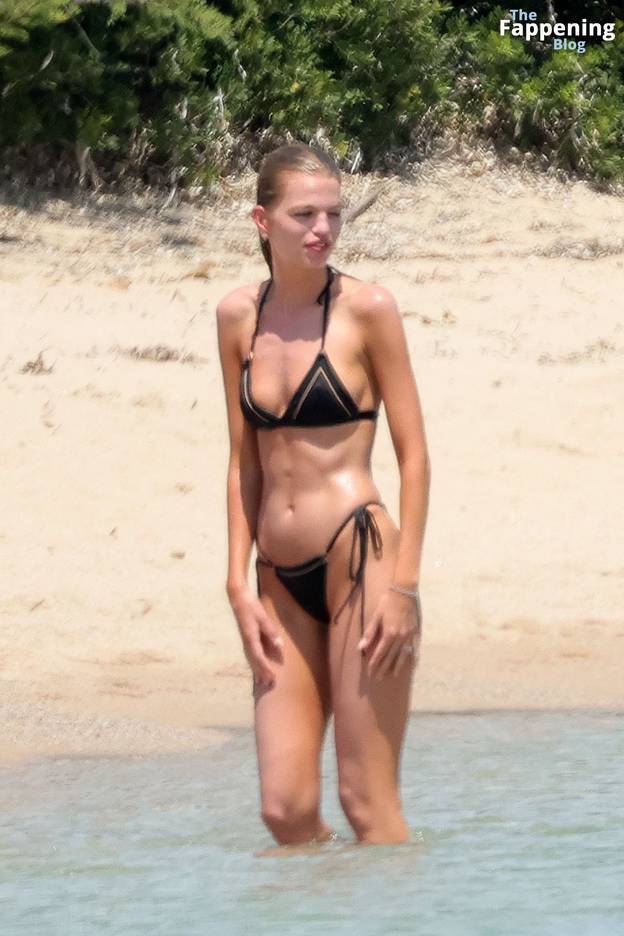 Stella Maxwell Sexy on Beach Bikini 20